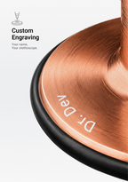 6sense Stethoscope, Rose Gold Edition (Black)