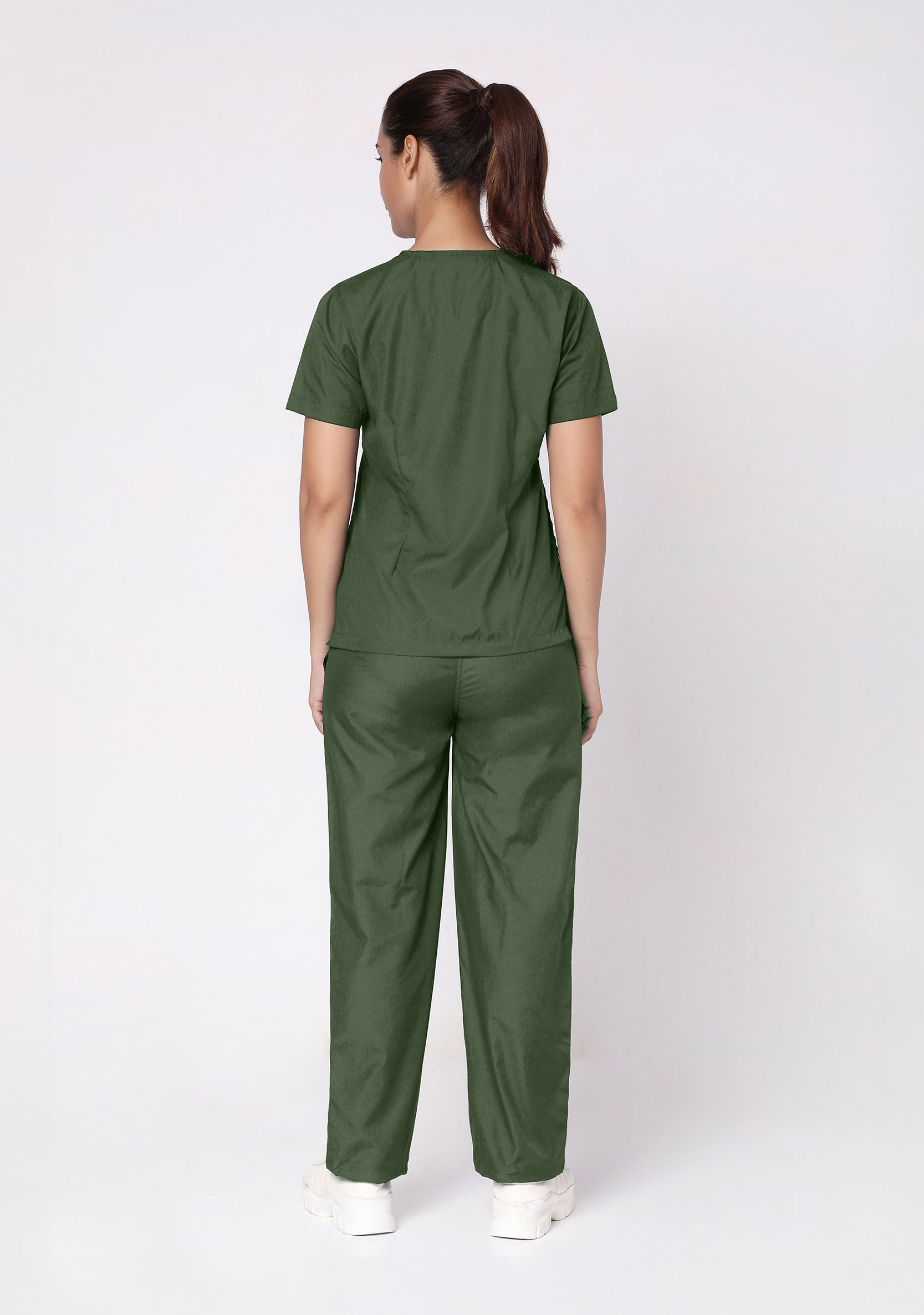 Classic Women's V-Neck (Military Green) Scrub