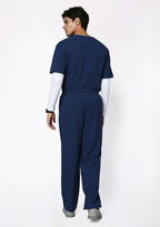 ecoflex™ Men's V-Neck (Navy) Plus Size Scrub