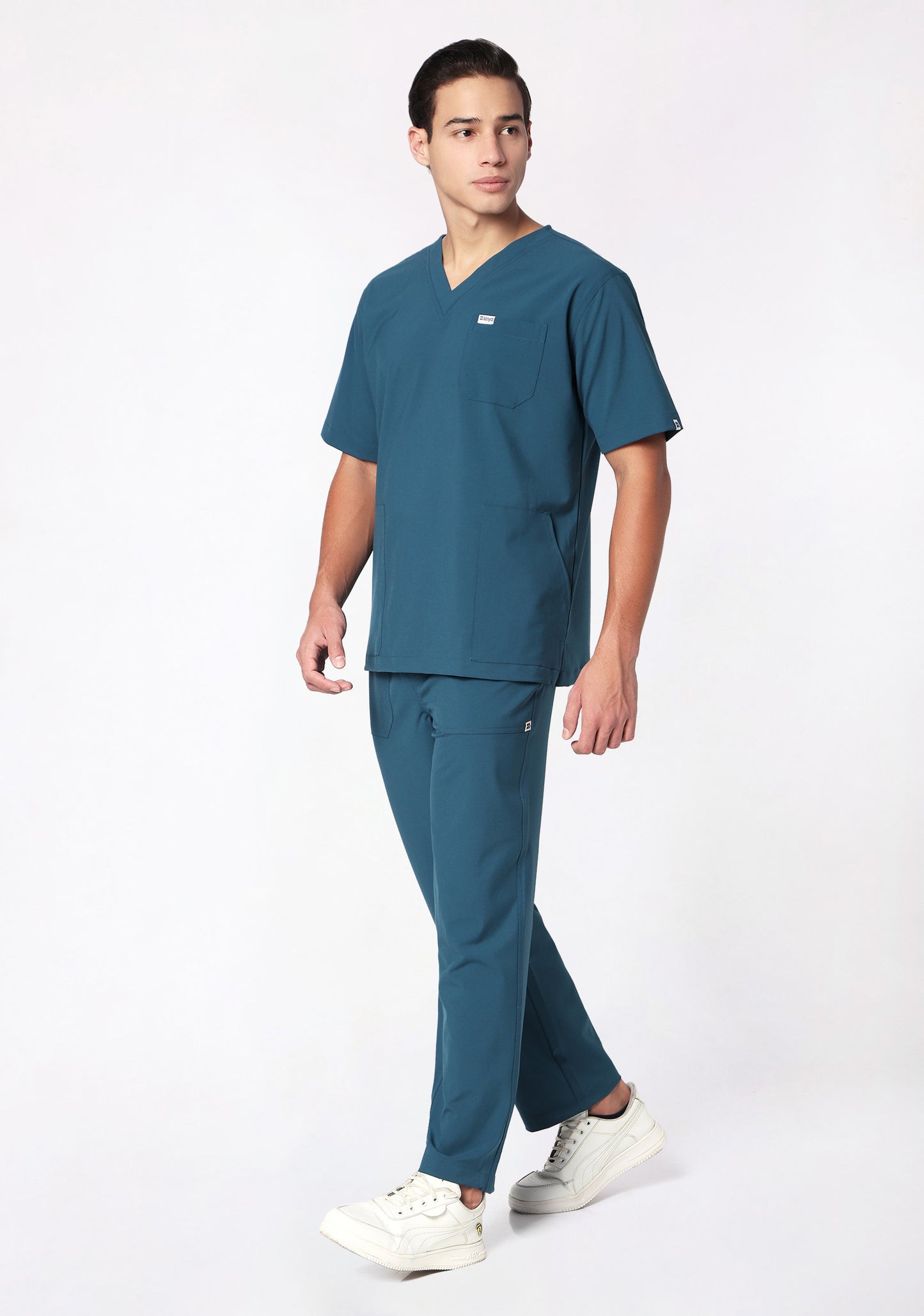 Ecoflex Men's V-Neck (Forest Green) Active Scrub