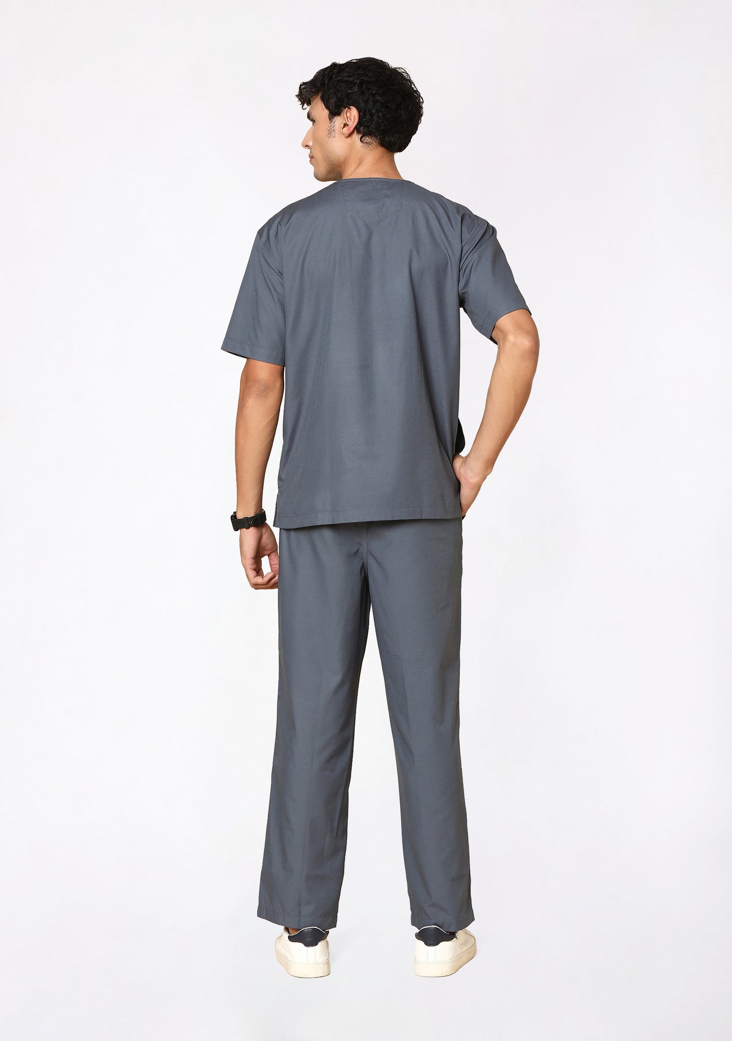 Classic Men's V-Neck (Heather grey) Active Scrub