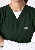 Classic Women's V-Neck (Military Green) Scrub