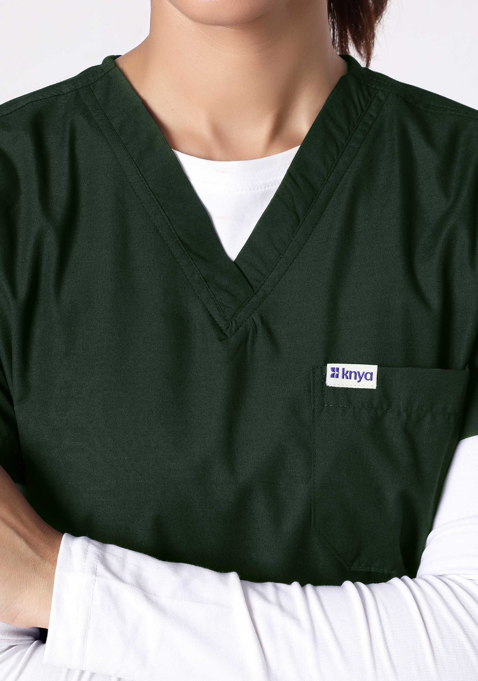 Classic Women's V-Neck (Military Green) Scrub
