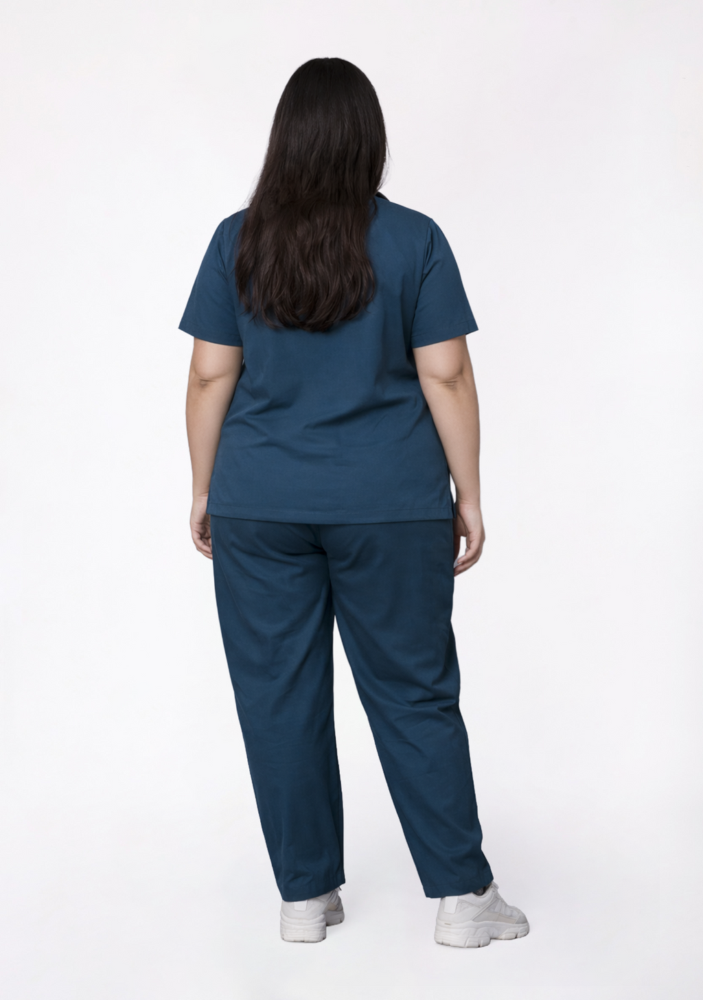 Classic Women's V-Neck (Forest Green) Plus Size Scrub