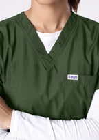 Classic Women's V-Neck (Military Green) Scrub