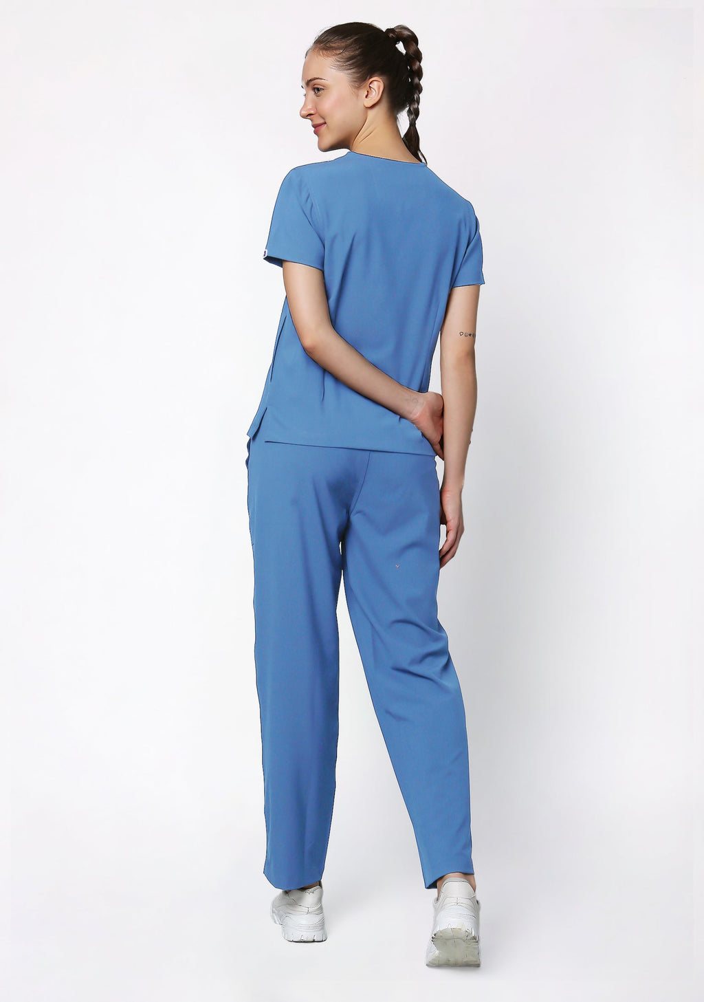ecoflex™ Women's V-Neck (Ceil Blue) Scrub.
