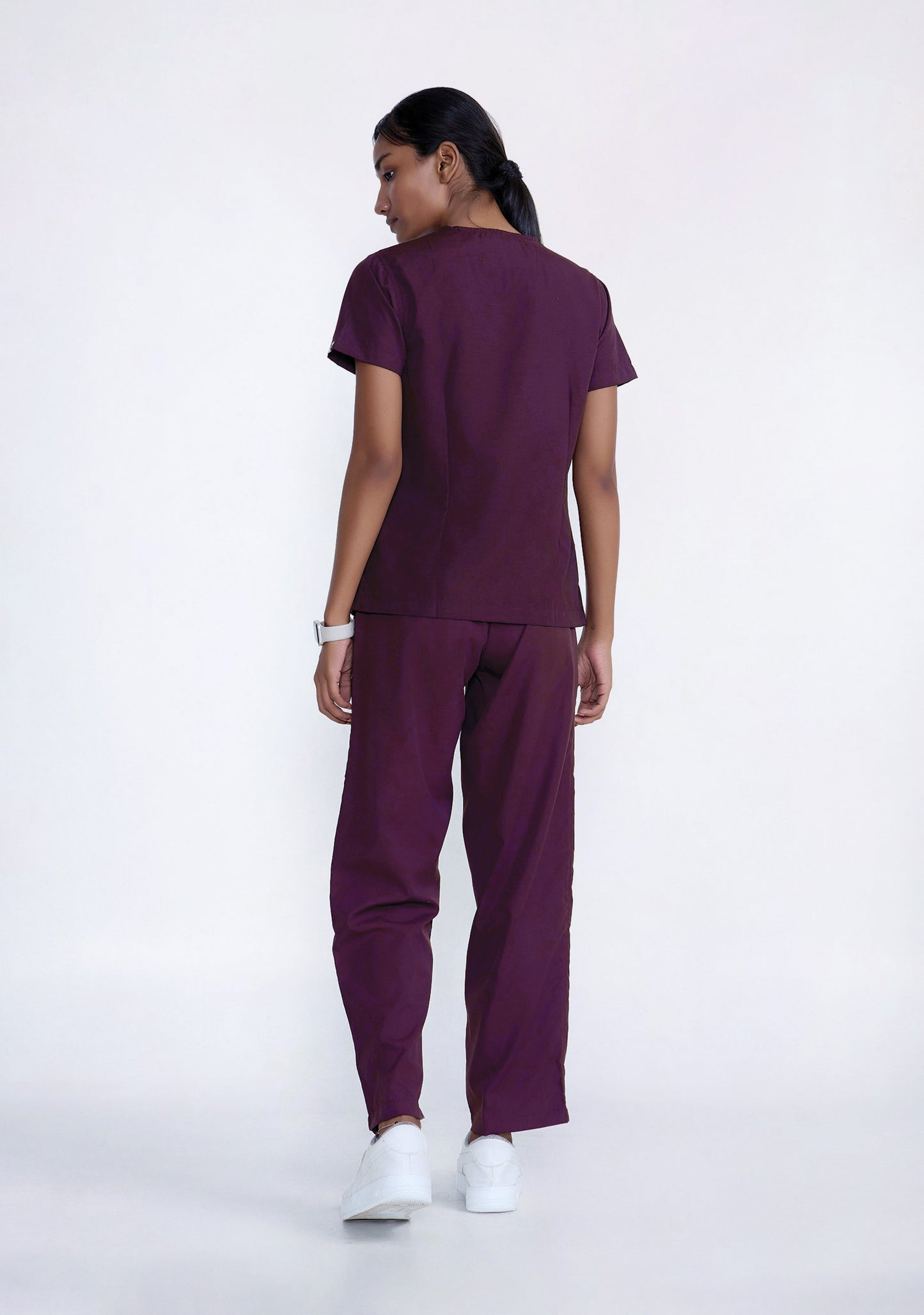 Classic Women's V-Neck (Wine) New Gen Scrub