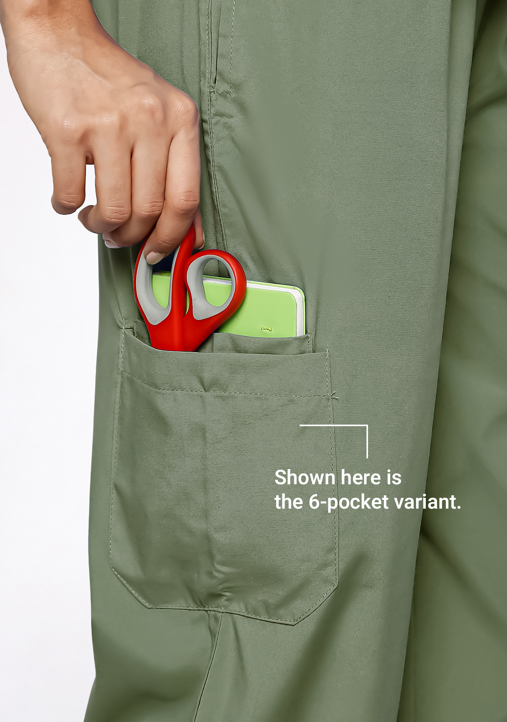 Classic Women's V-Neck (Olive) Scrub