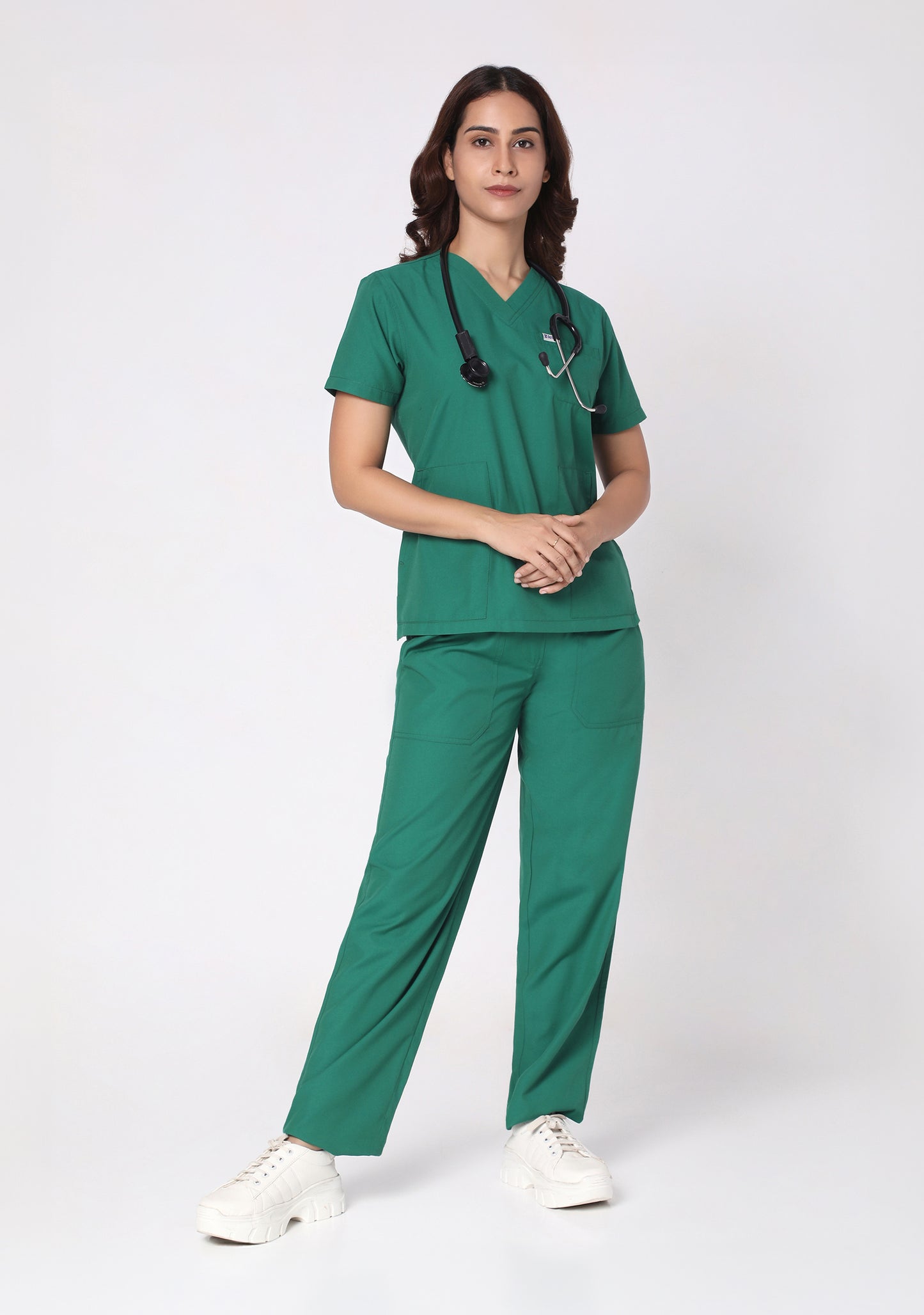 Classic Women's V-Neck (Emerald Green) New Gen Scrub