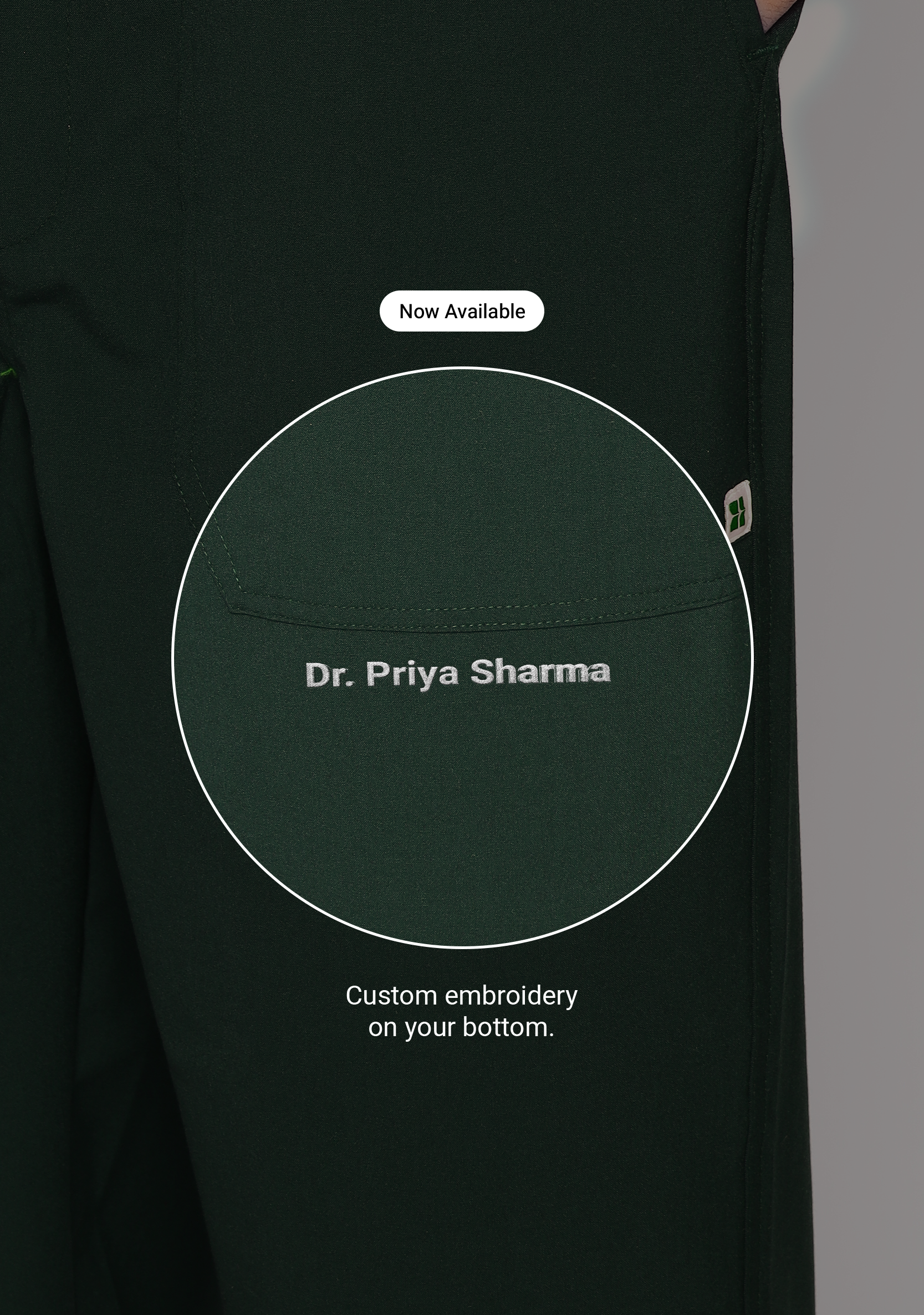 Classic Women's V-Neck (Military Green) Scrub