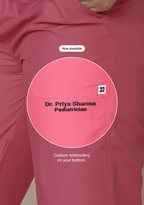 Classic Women's V-Neck (Hot Pink) Scrub