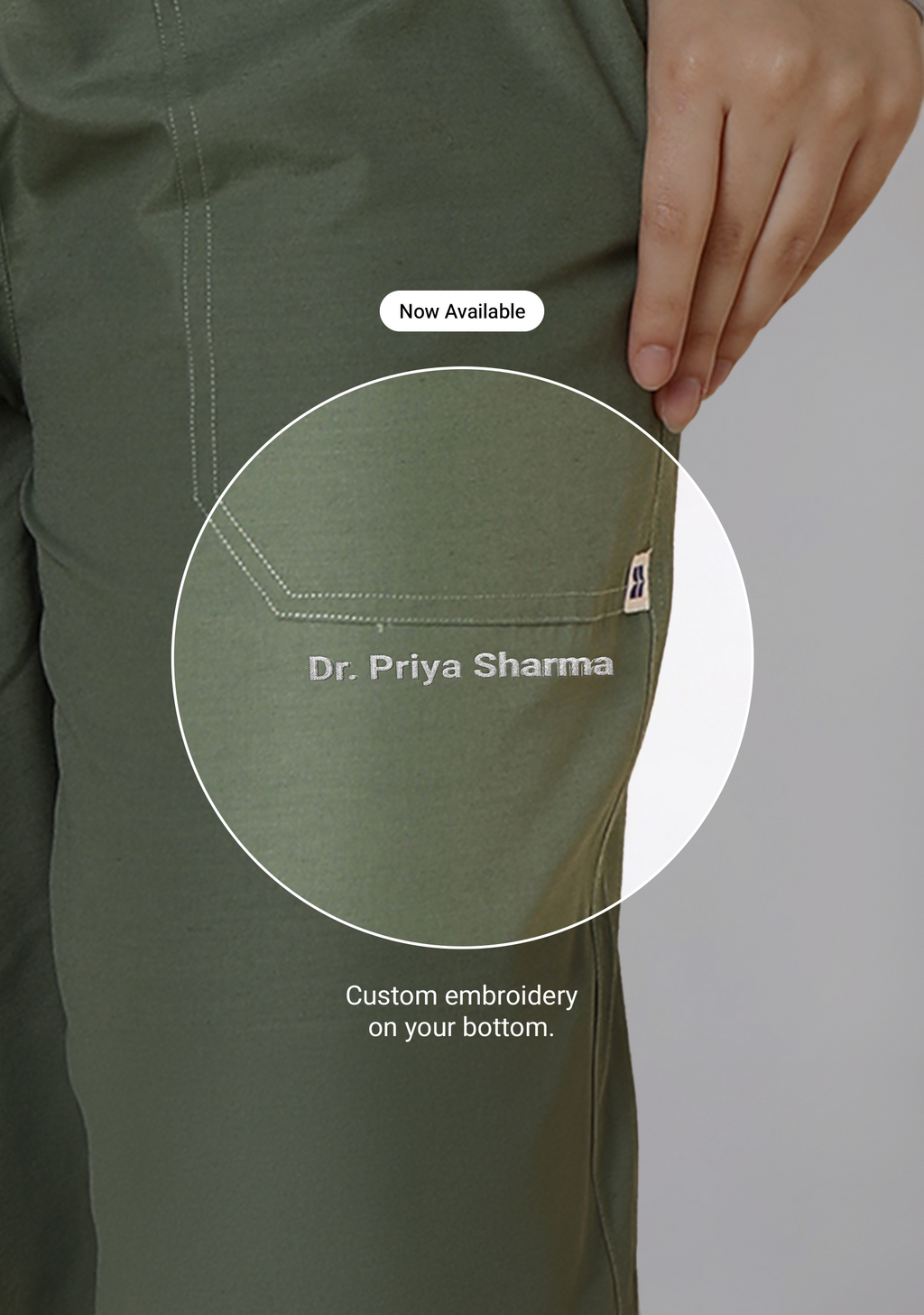 Classic Women's V-Neck (Olive) Scrub