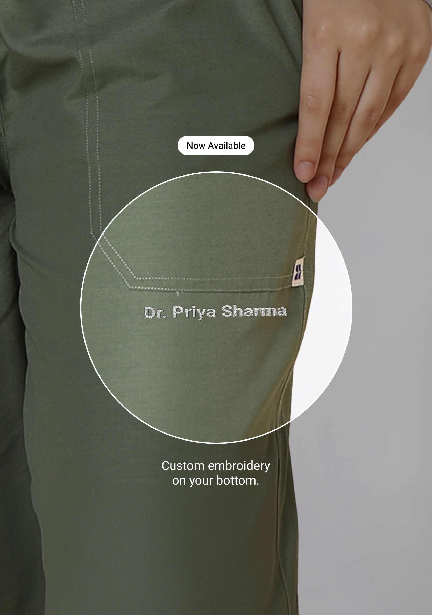 Classic Women's V-Neck (Olive) Scrub