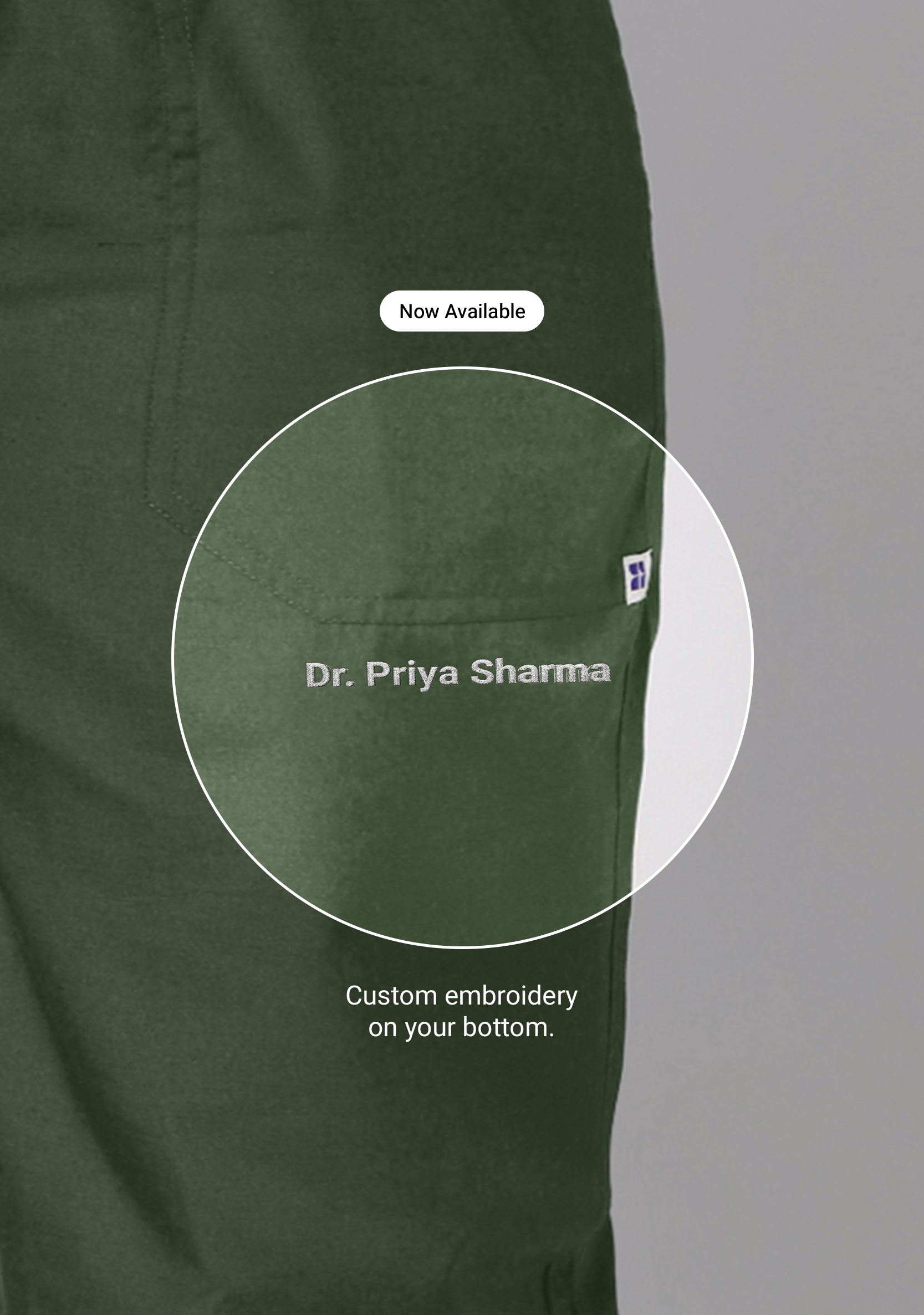 Classic Women's V-Neck (Military Green) Scrub