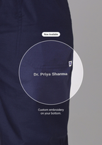 Classic Men's V-Neck (Navy) Plus Size Scrub