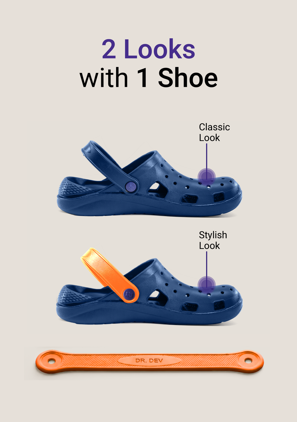 Wind Men's (Navy) Clog
