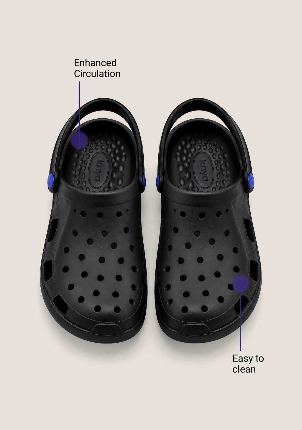 Wind Men's (Black) Clog