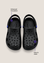 Wind Men's (Black) Clog