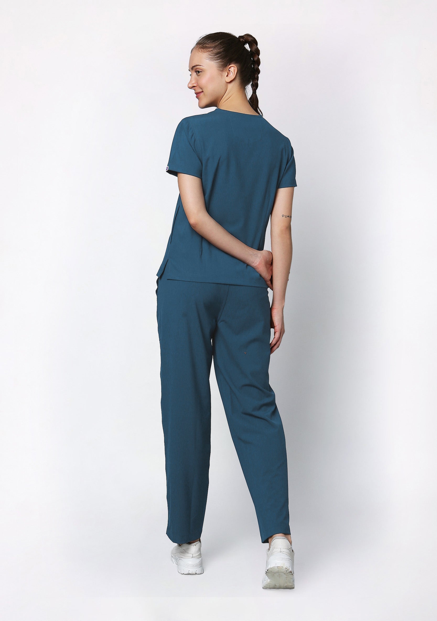 ecoflex™ Women's V-Neck (Forest Green) Scrub.