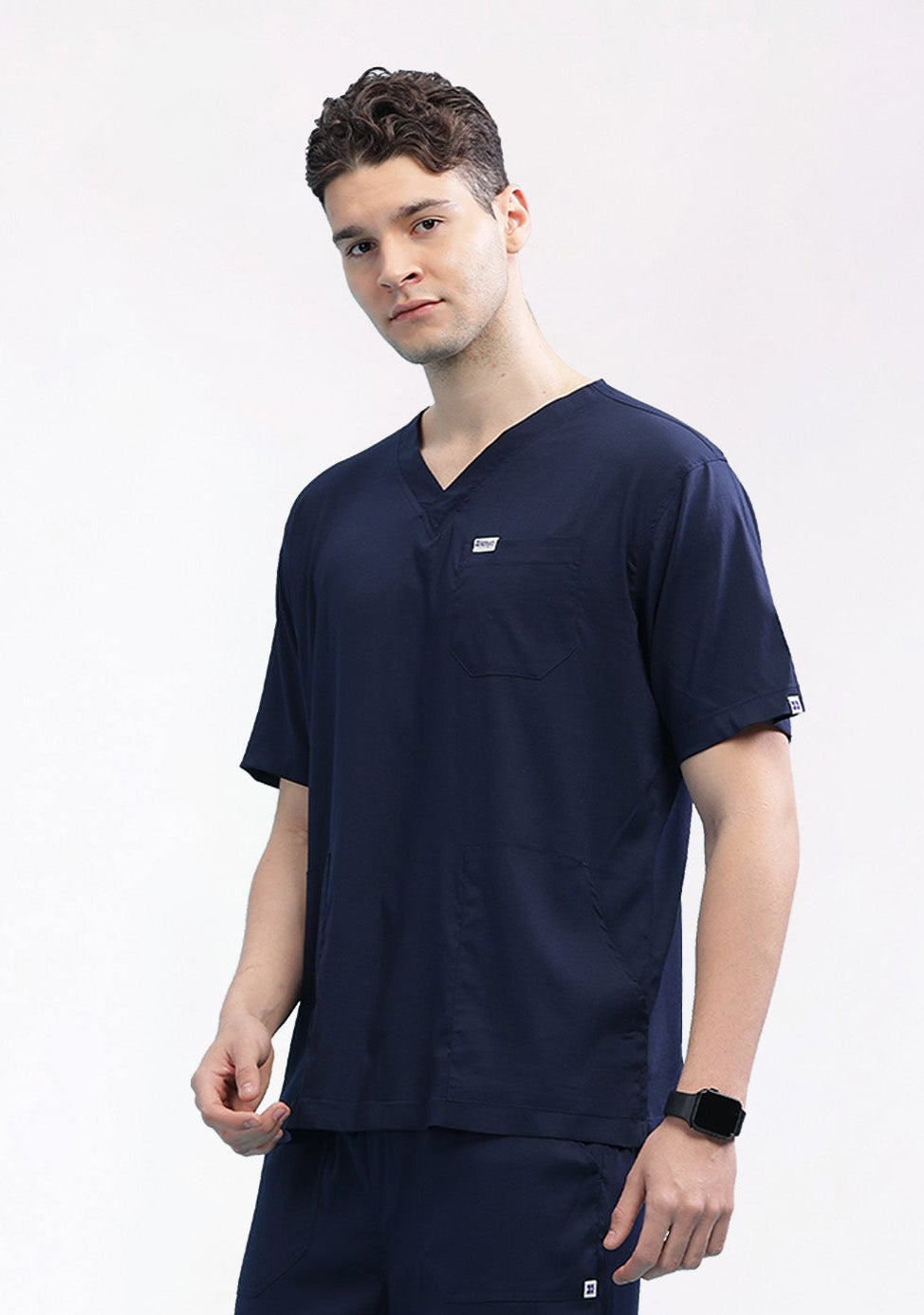 ecoflex Lite Men's 3-Pocket (Navy) Scrub Top