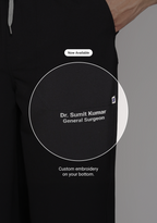 ecoflex™ Men's V-Neck (Black) Scrub