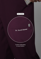 ecoflex™ Men's V-Neck (Wine) Scrub.