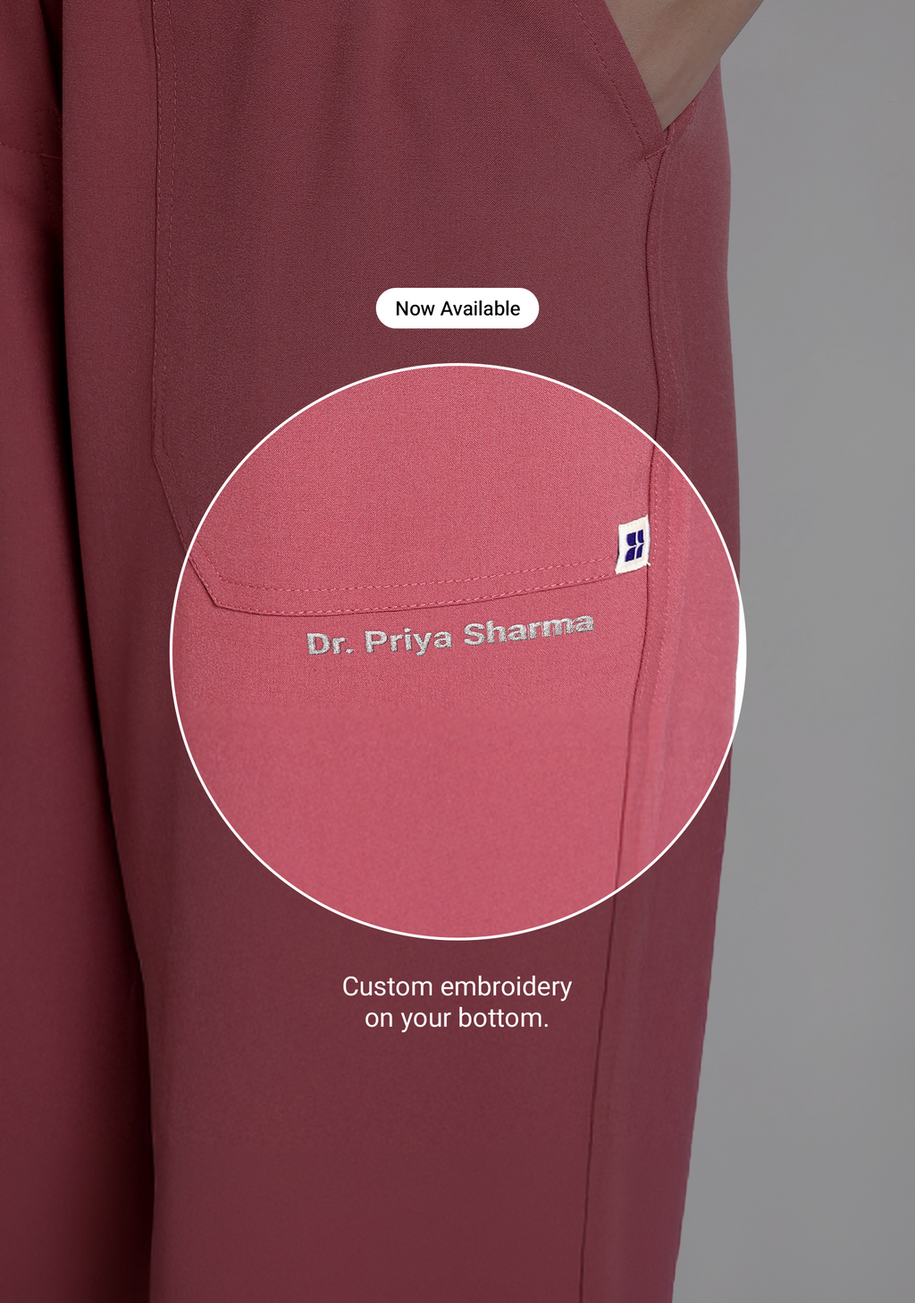 ecoflex™ Women's V-Neck (Mauve) Scrub.