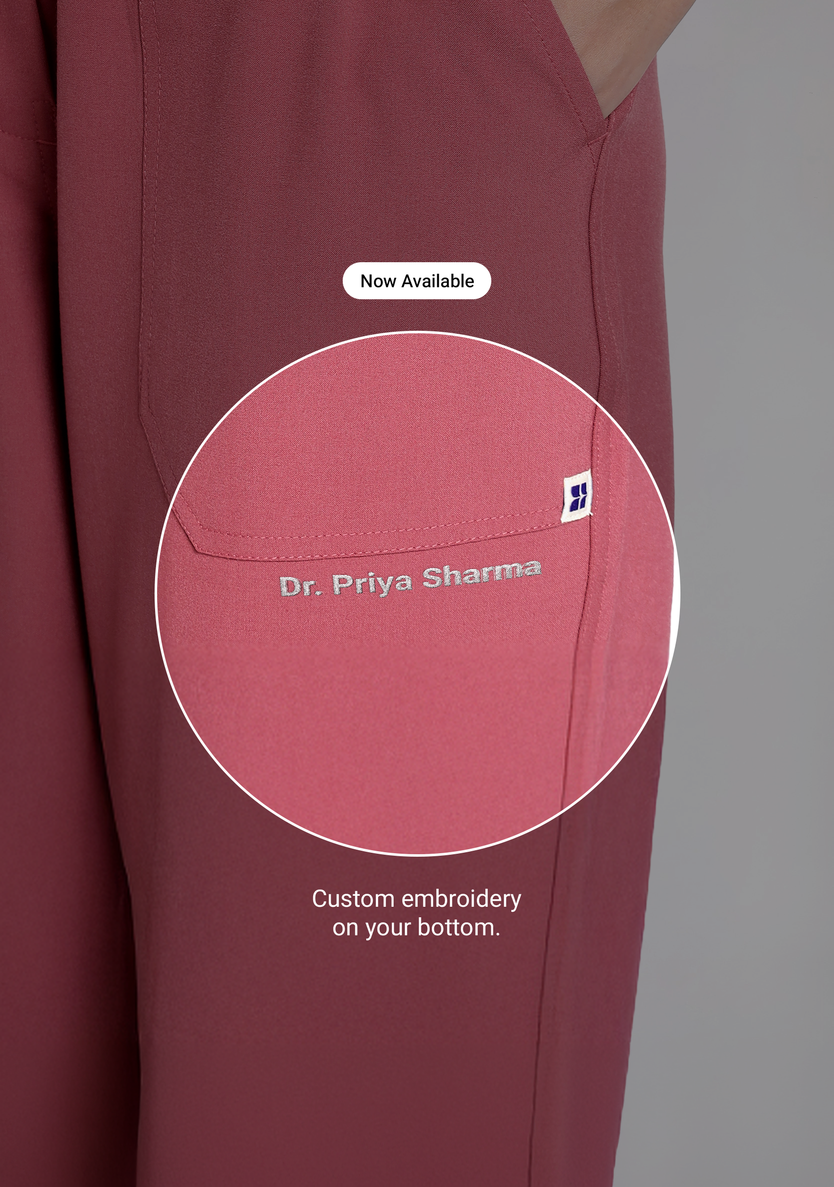 ecoflex™ Women's V-Neck (Mauve) Scrub.