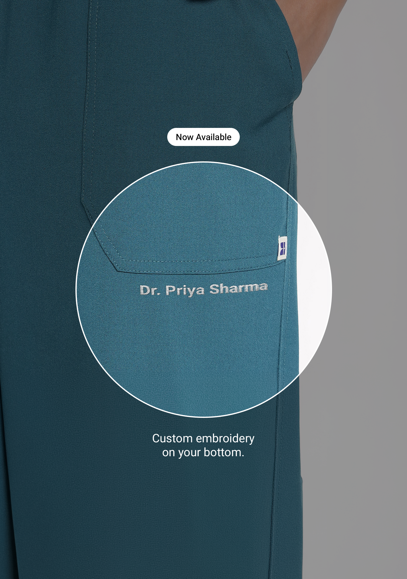 ecoflex™ Women's V-Neck (Forest Green) Scrub.