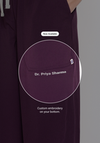 ecoflex™ Women's V-Neck (Wine) Scrub.