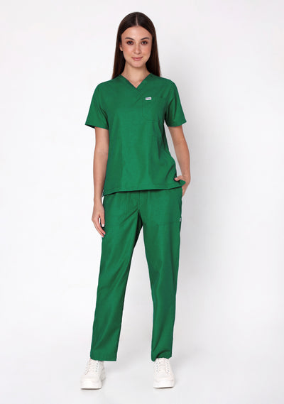 Classic Women's V-Neck (Emerald Green) Scrub