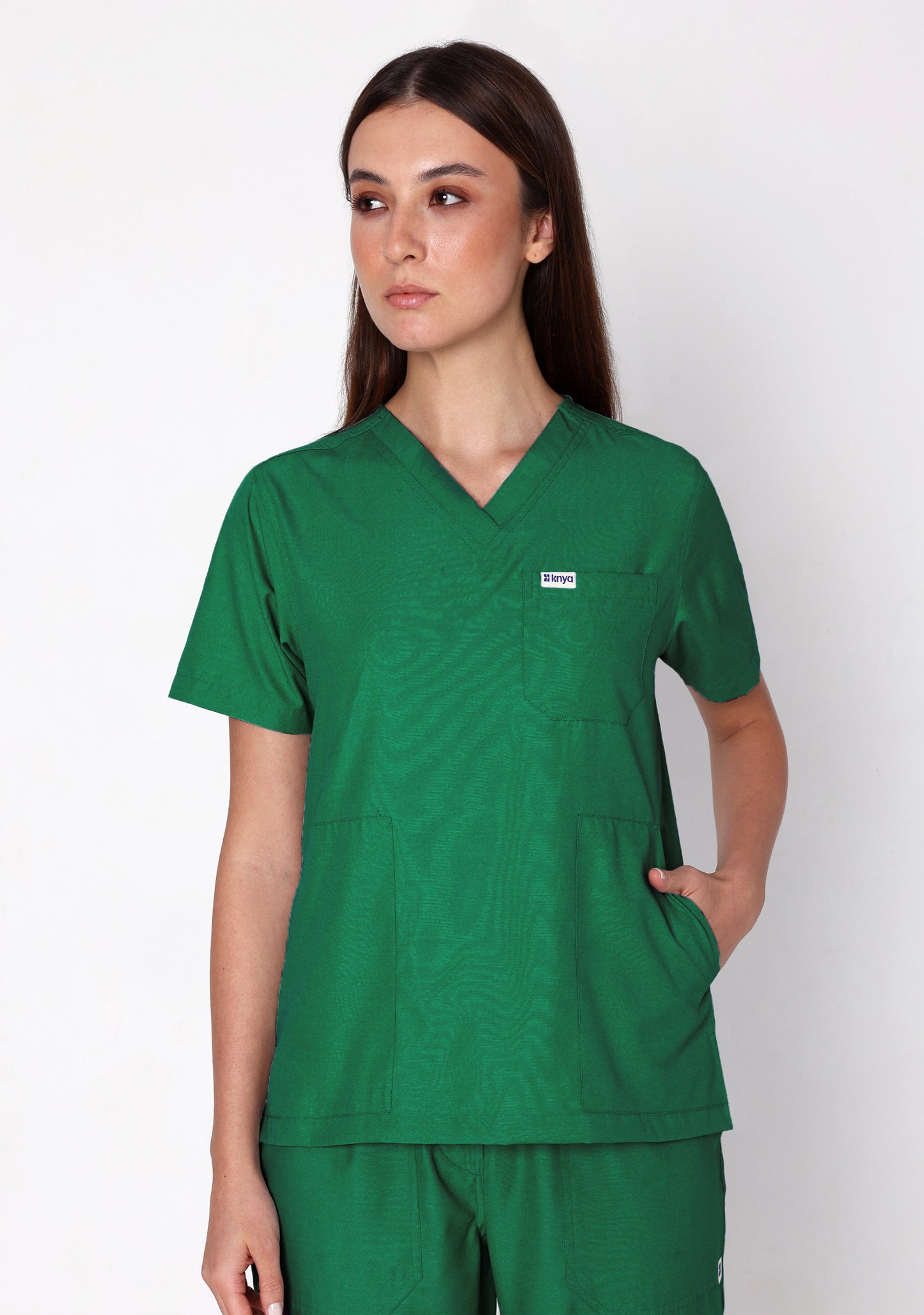 Classic Women's V-Neck (Emerald Green) Scrub