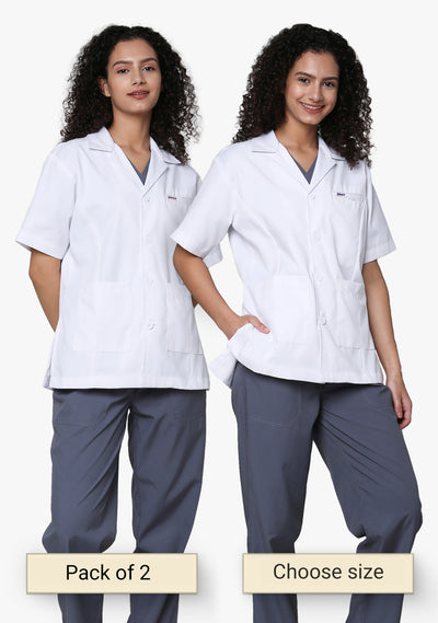 Everyday Women's Lab coat apron (Pack of 2)