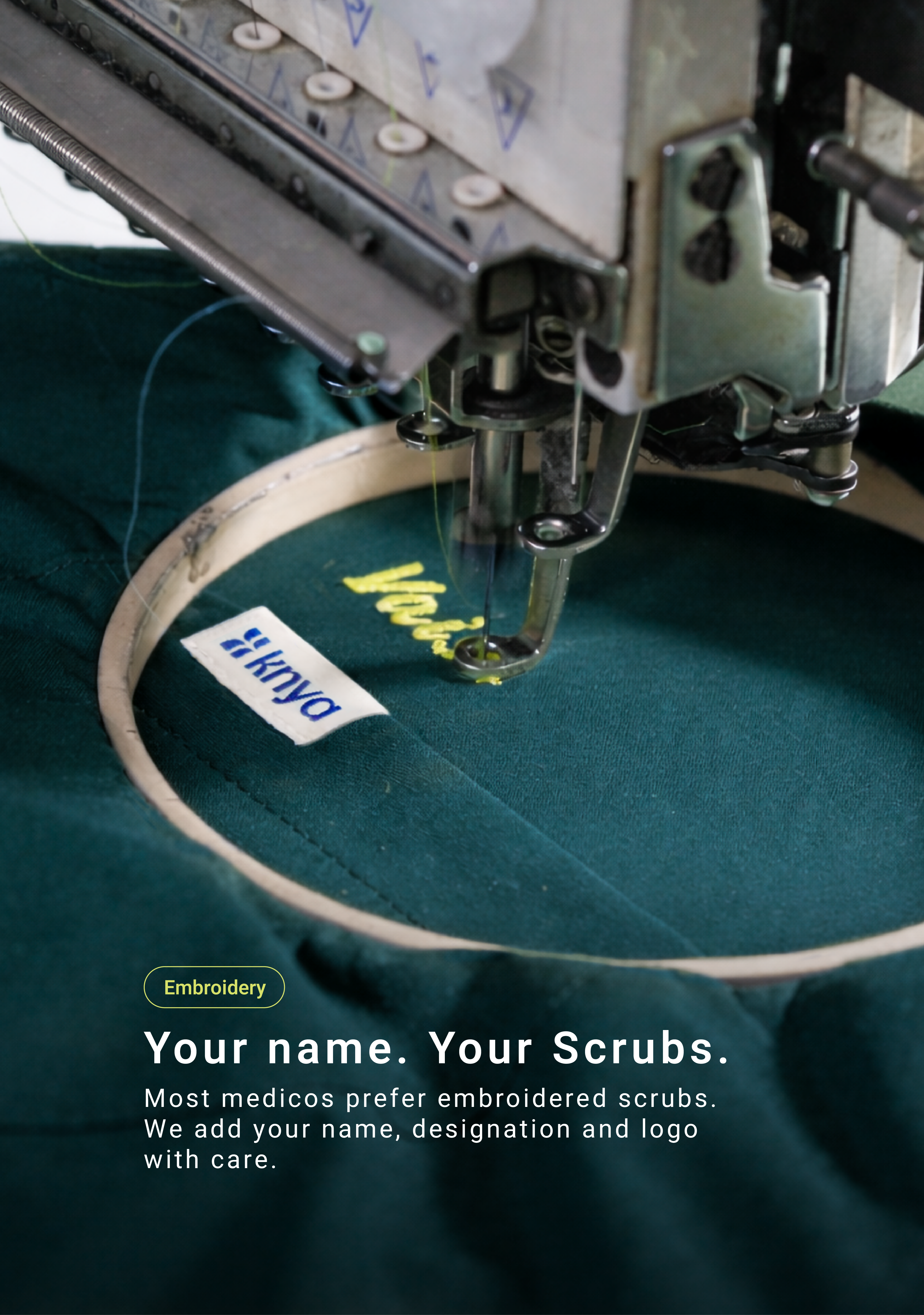 Classic Men's Mandarin Collar (Forest Green) Plus Size Scrub