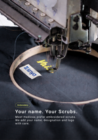 Classic Men's V-Neck (Heather grey) Scrub