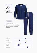 Classic Men's Longsleeves (Navy) Scrub