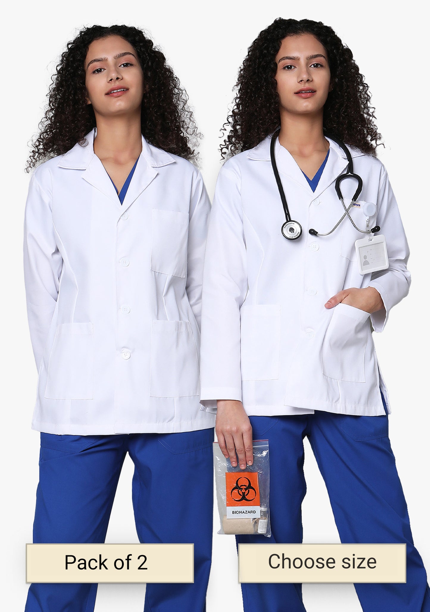 Focus Women's Lab coat apron (Pack of 2)