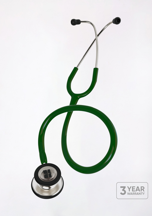 6sense (Forest Green), Steel Finish Stethoscope