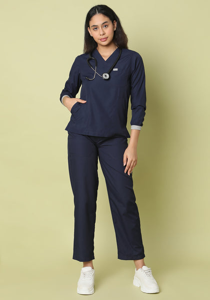 Buy online Blue Cotton Blend Track Pants from bottom wear for Women by A&k  for ₹1099 at 58% off