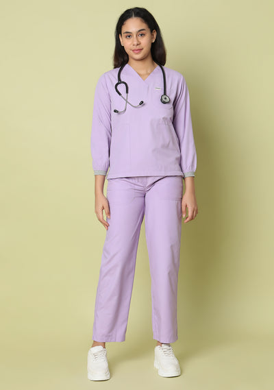 Women's Longsleeves (Pastel Lilac) Scrub