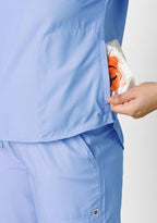 Classic Women's Mandarin Collar (Ceil Blue) Scrub