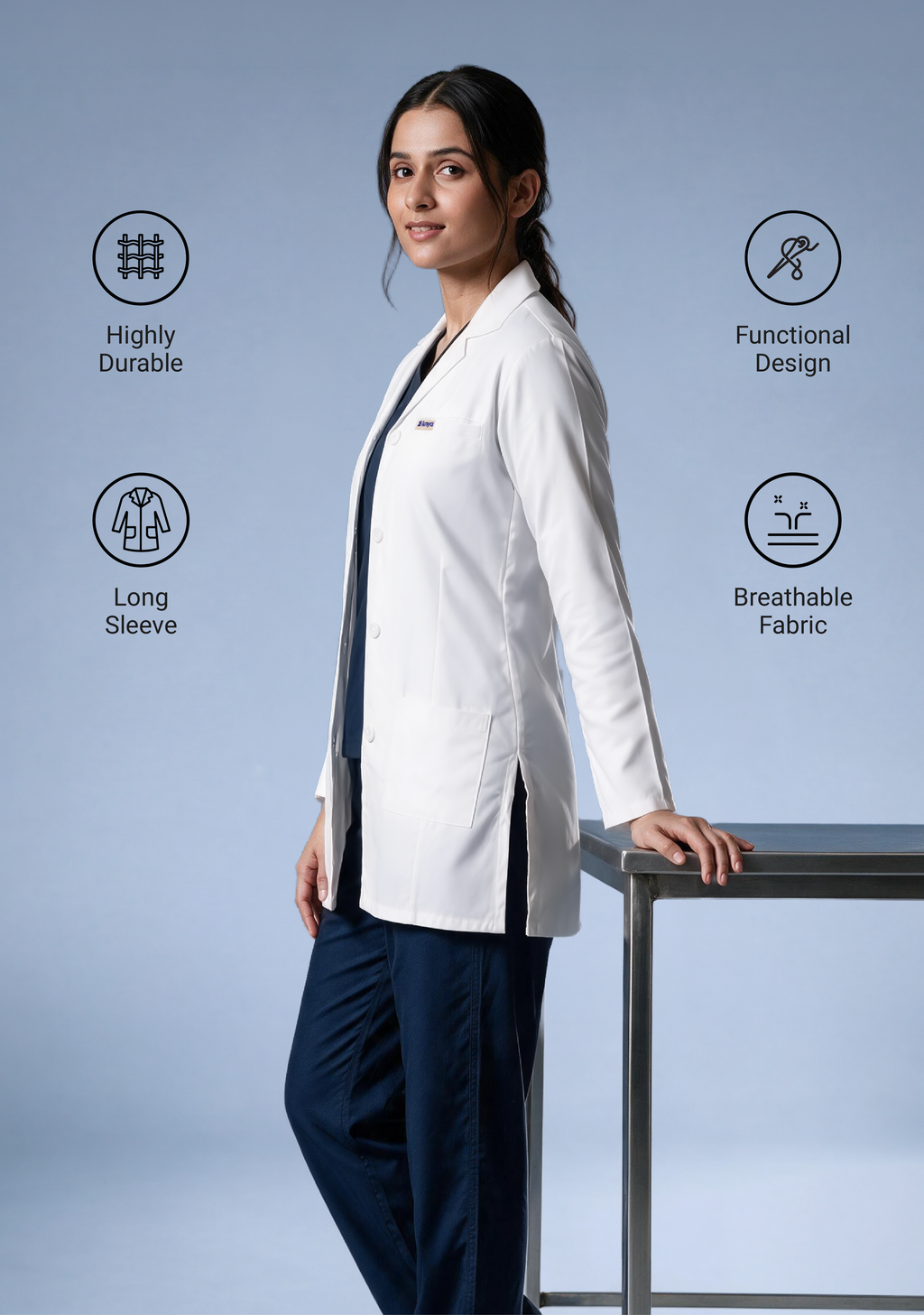 Chief Women’s Lab Coat Apron