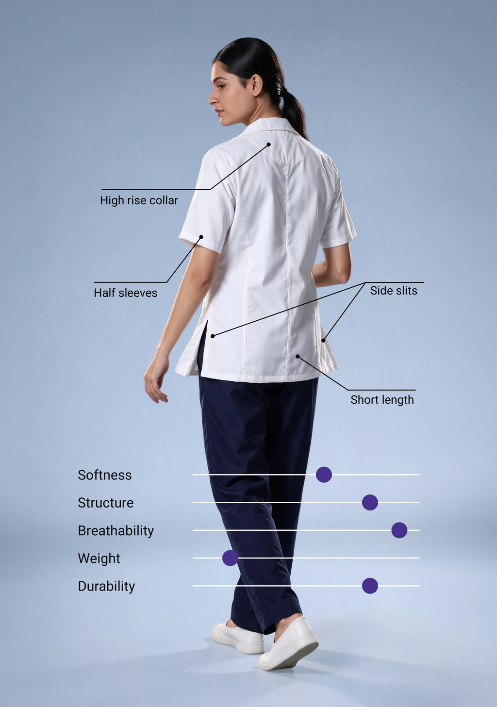 Everyday Women's Lab Coat Apron