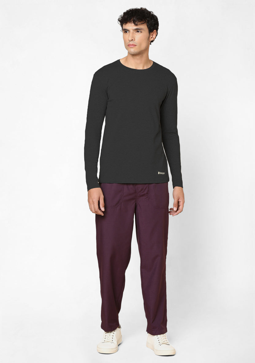 Men's Supersoft L/S (Charcoal) Underscrub