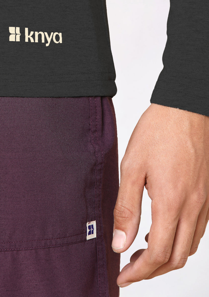 Men's Supersoft L/S (Charcoal) Underscrub