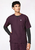 Men's Supersoft L/S (Charcoal) Plus Size Underscrub