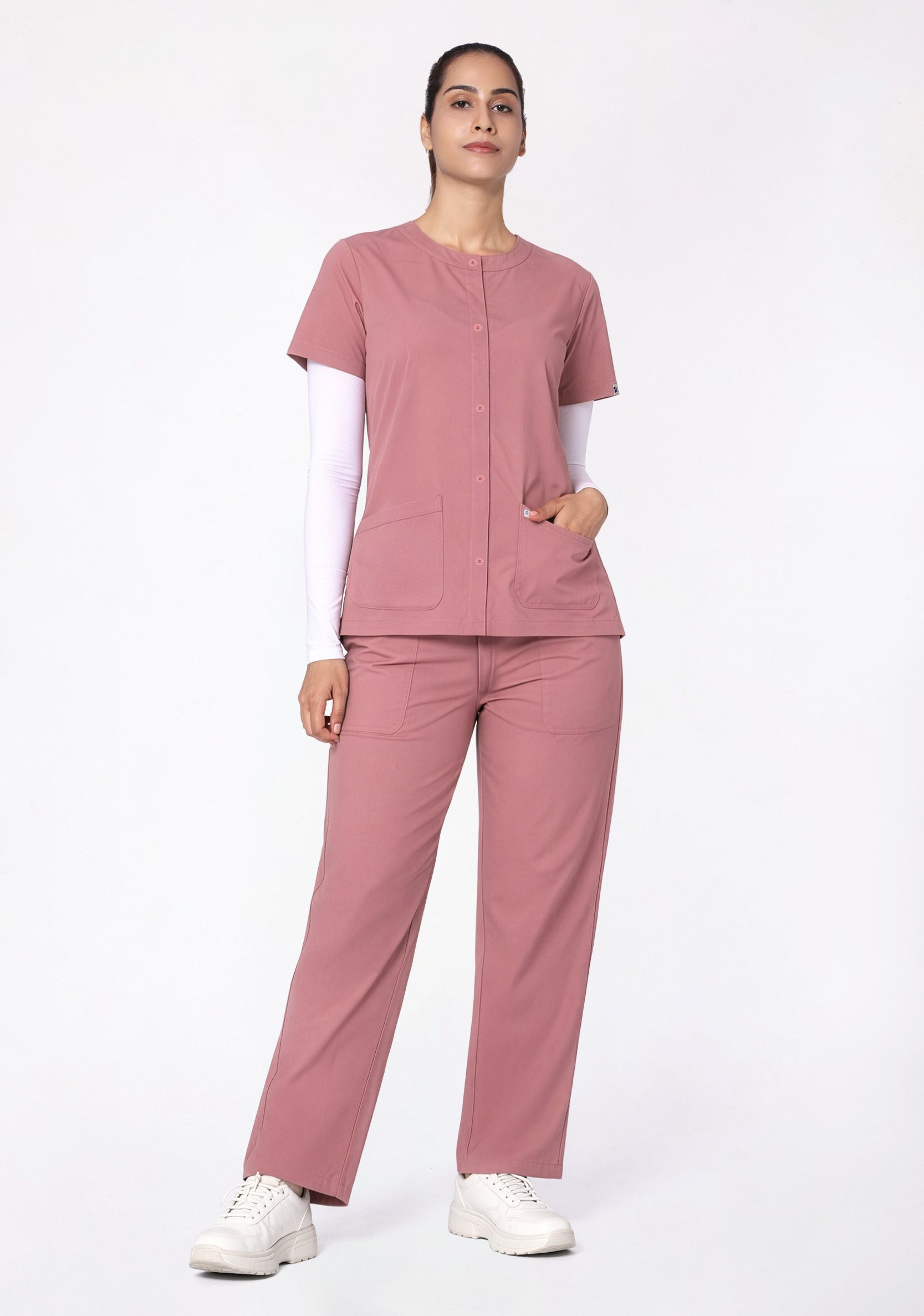 Classic Women's Nurse (Pastel Pink) Scrub