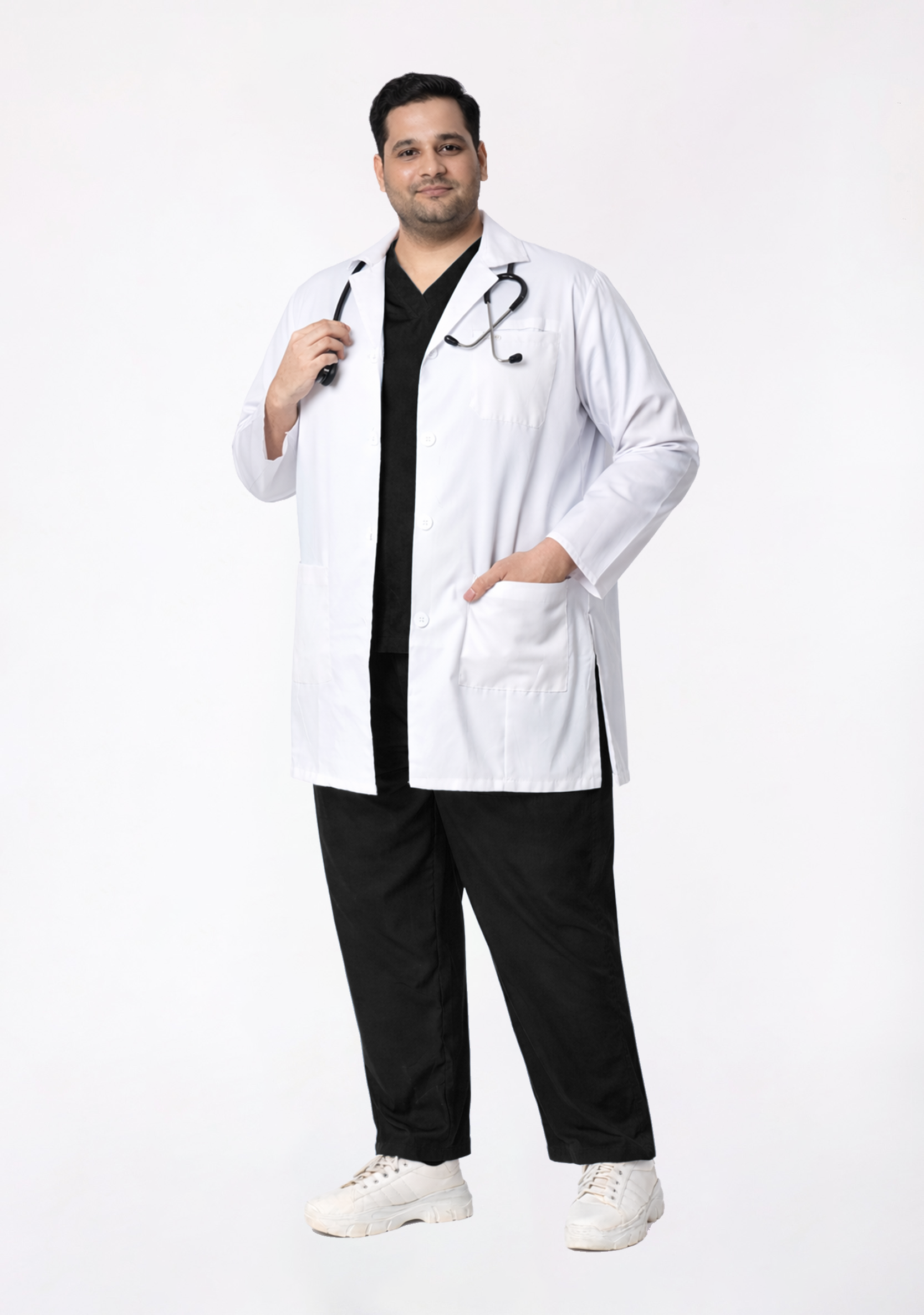 Chief Men's Plus Size Lab Coat Apron