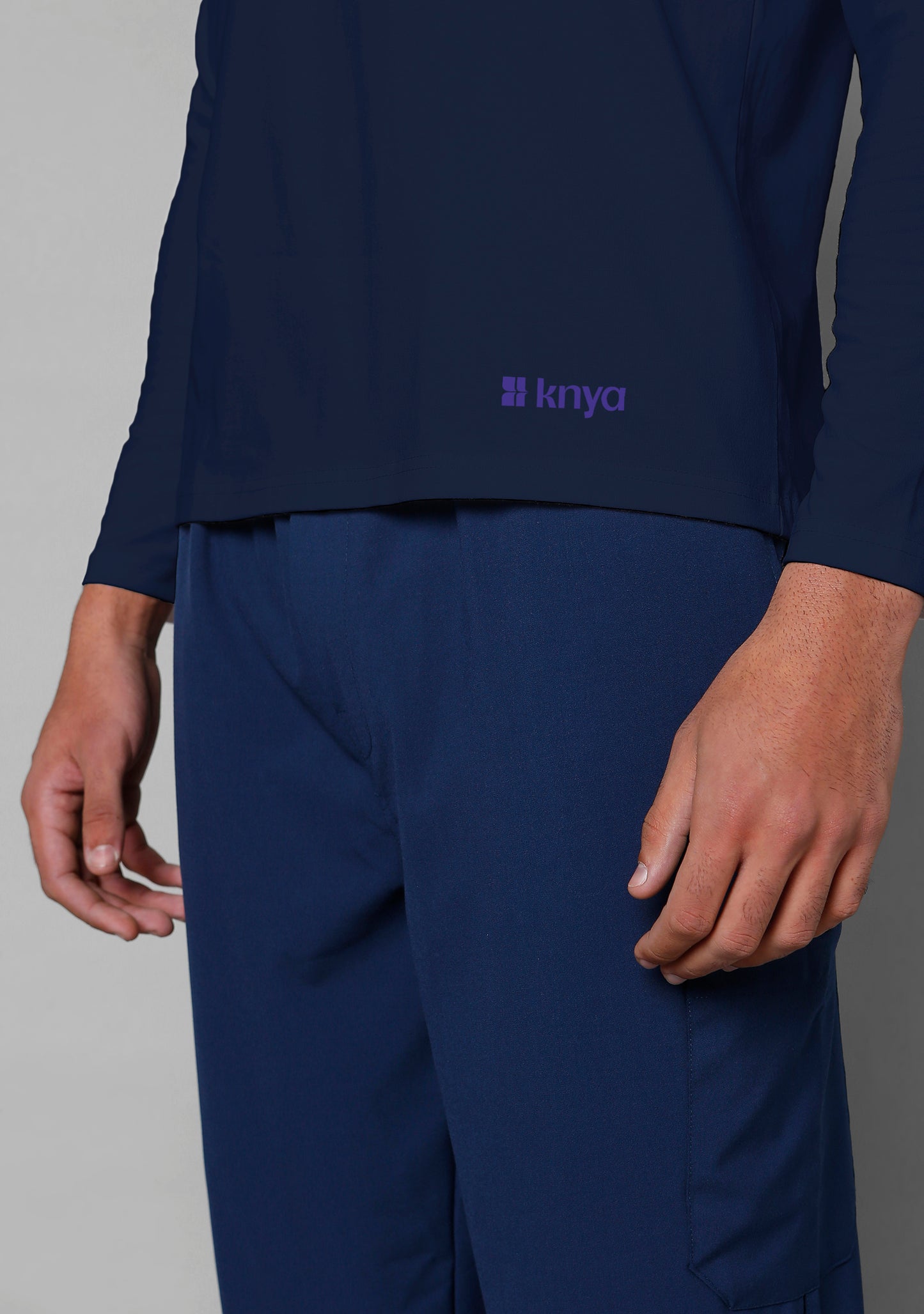 Men's Supersoft Longsleeves (Navy Blue) Underscrub