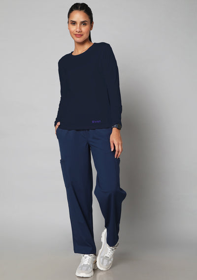 Women's Supersoft L/S (Navy Blue) Underscrub - Bundle set